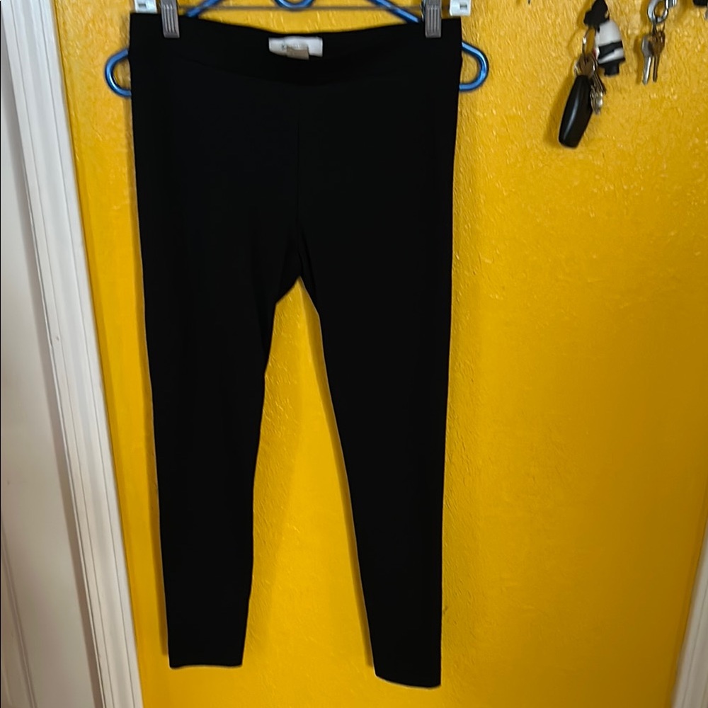 Vince Camuto Black Leggings Full-Length Slim-Fit